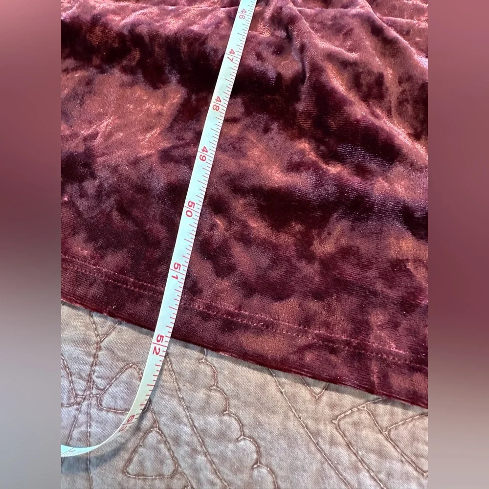 Belle by Kim Gravel Red Ruched Long Sleeve Gown - Picture 8 of 13